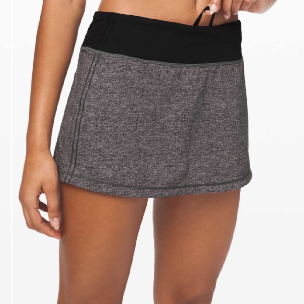 lululemon athletica Black and Gray Skirt